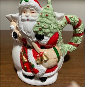 Vintage Centurion Collection 8" Ceramic Santa Christmas Pitcher